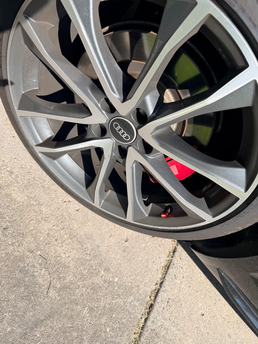 Customer photo review of 80Eighty® Red Valve Stem Caps