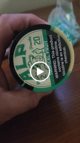 Customer photo review of Tropical Fruit Nicotine Pouches