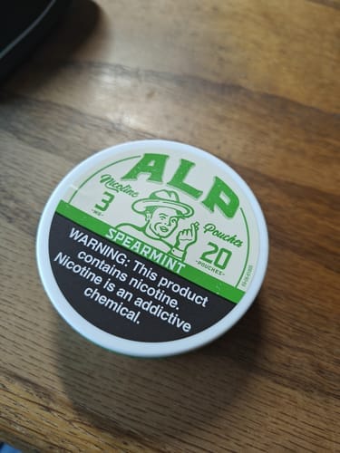 Customer photo review of Spearmint Nicotine Pouches