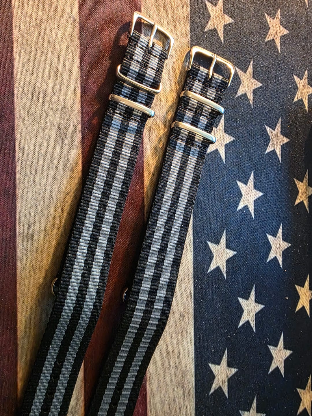 Customer photo review of Polar Nylon Watch Strap Canvas Band, Unisex, Durable Pin Buckle Wristband