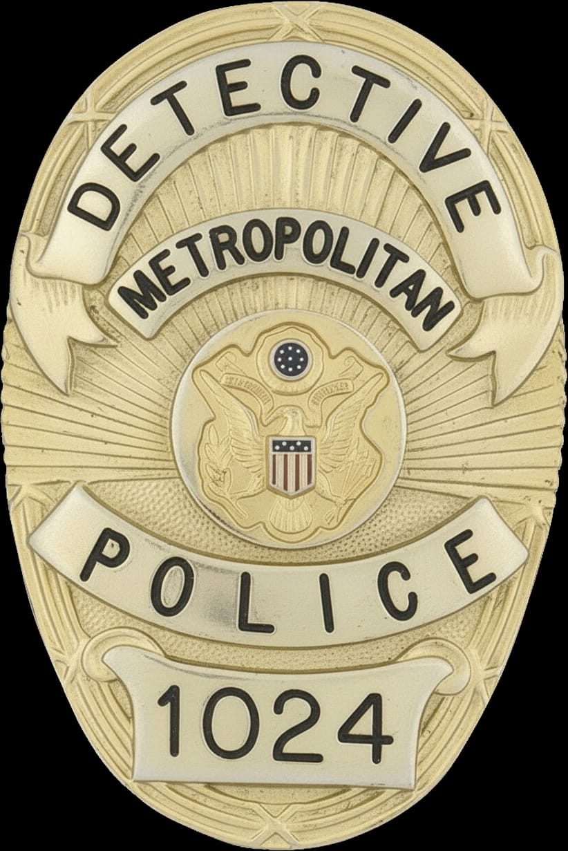 Customer photo review of Se7en Detective William Somerset Police Badge Movie Prop