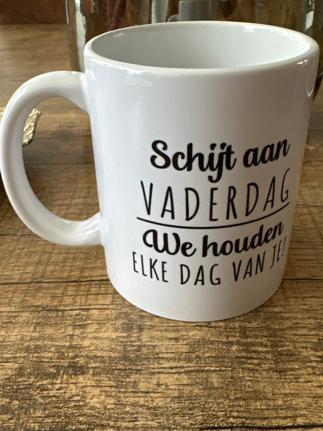 Customer photo review of Alleen voor papa - Gepersonaliseerde mok voor Vaderdag