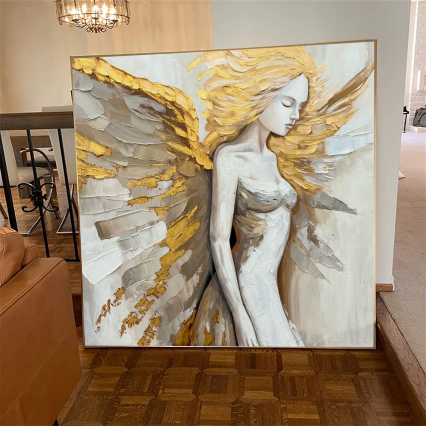Customer photo review of Abstract People Canvas Art #AE013