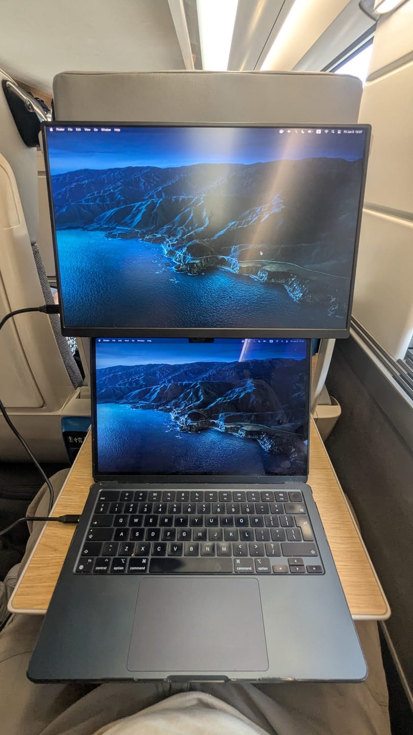 Customer photo review of 16” Portable Monitor + Stand