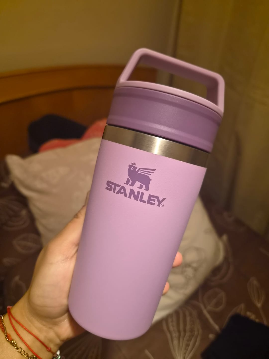 Customer photo review of Mug Cafe To Go Lilac | 354 ml