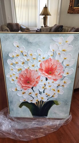 Customer review photo for Plaster Art Texture Painting #SG501