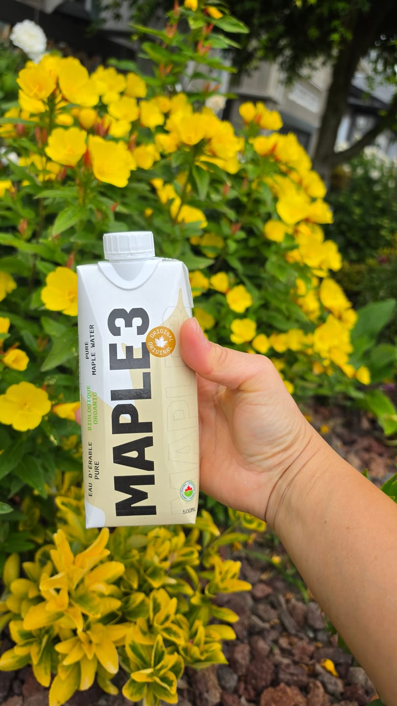 Customer photo review of Pure Organic Maple Water