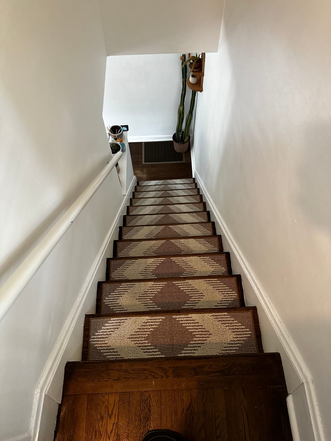 Customer photo review of Textured Non-Slip Stair Treads - Brown