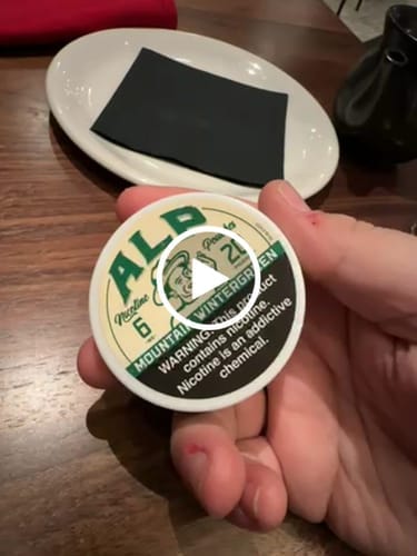 Customer photo review of Mountain Wintergreen Nicotine Pouches