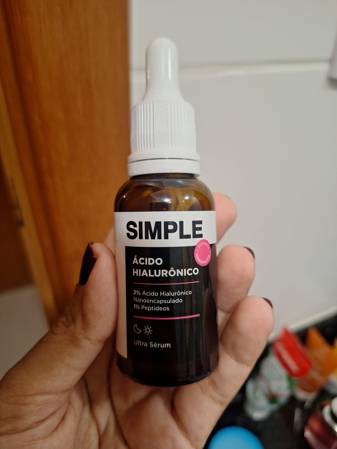 Customer photo review of Ultra Sérum Ácido Hialurônico