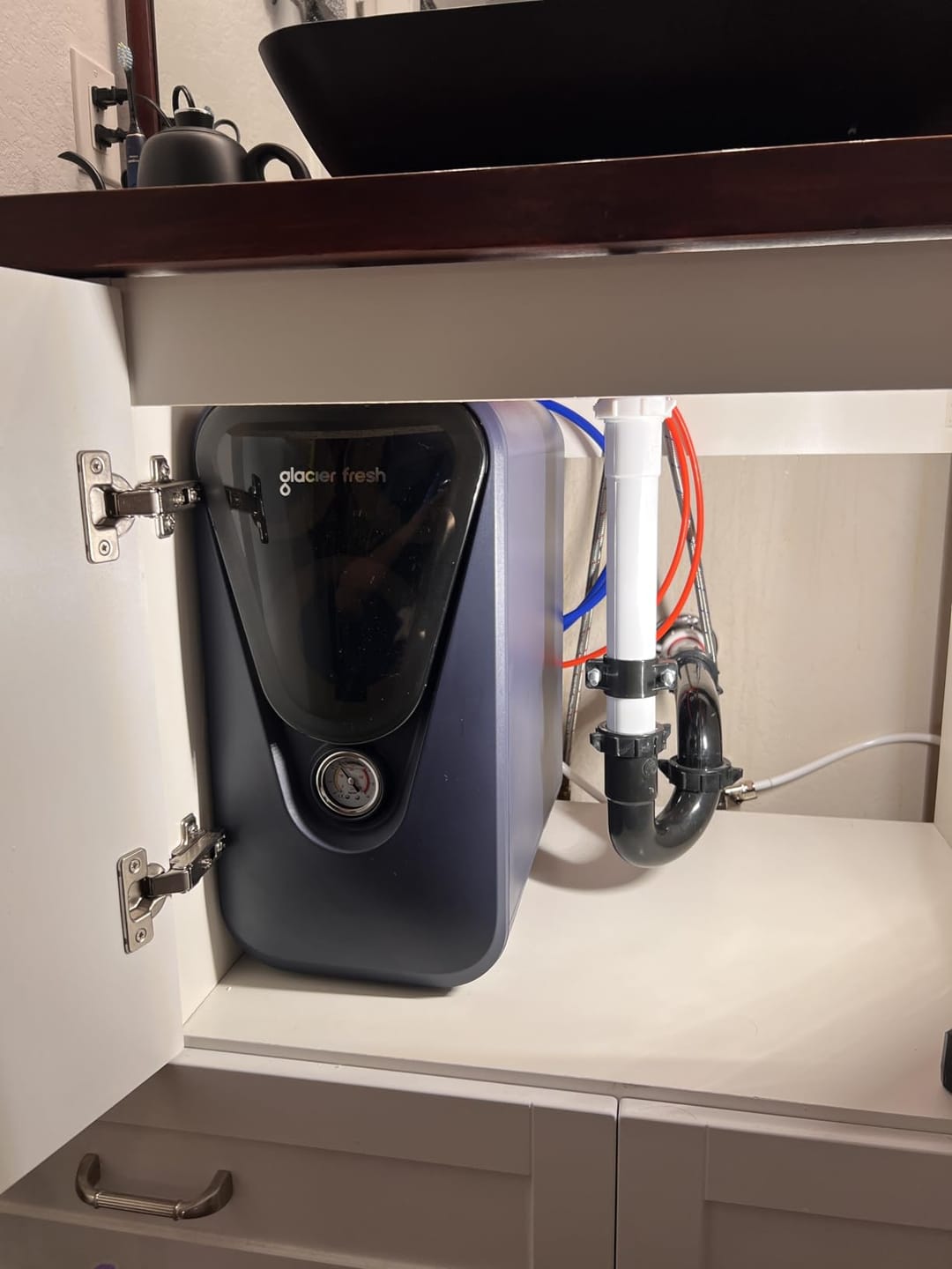 Customer photo review of GlacierFresh U03 Tankless Reverse Osmosis System | 800 GPD Fast Flow & 3:1 Pure-to-Drain Ratio