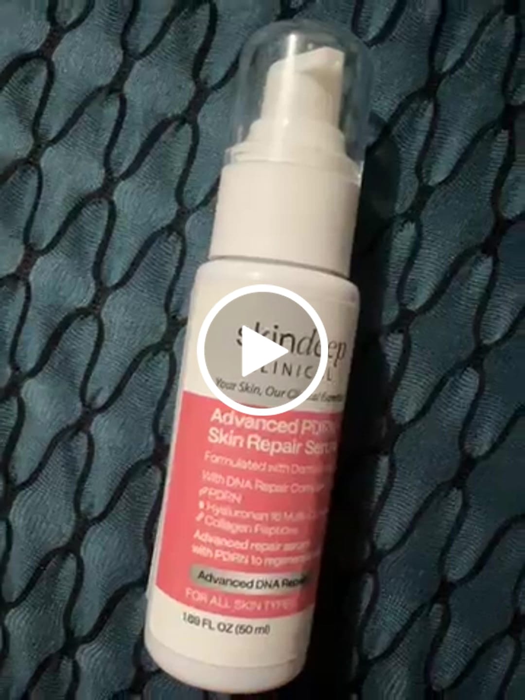Customer video review of Advanced PDRN Skin Repair Serum