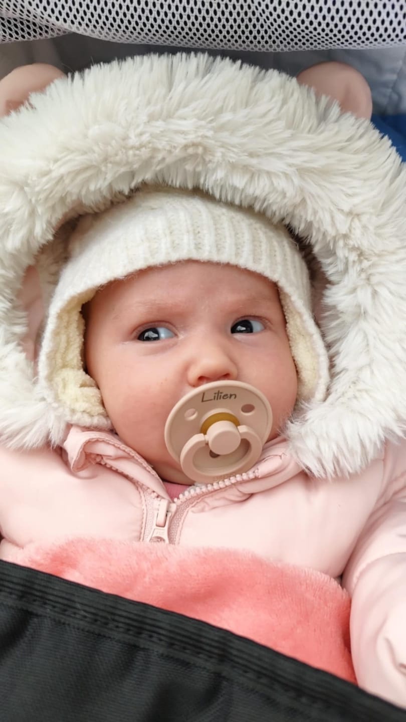 Customer photo review of Névre szóló BIBS Colour cumi - púderrózsaszín