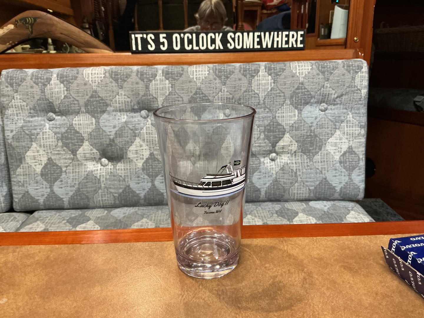 Customer photo review of Custom Plastic Pint Glass