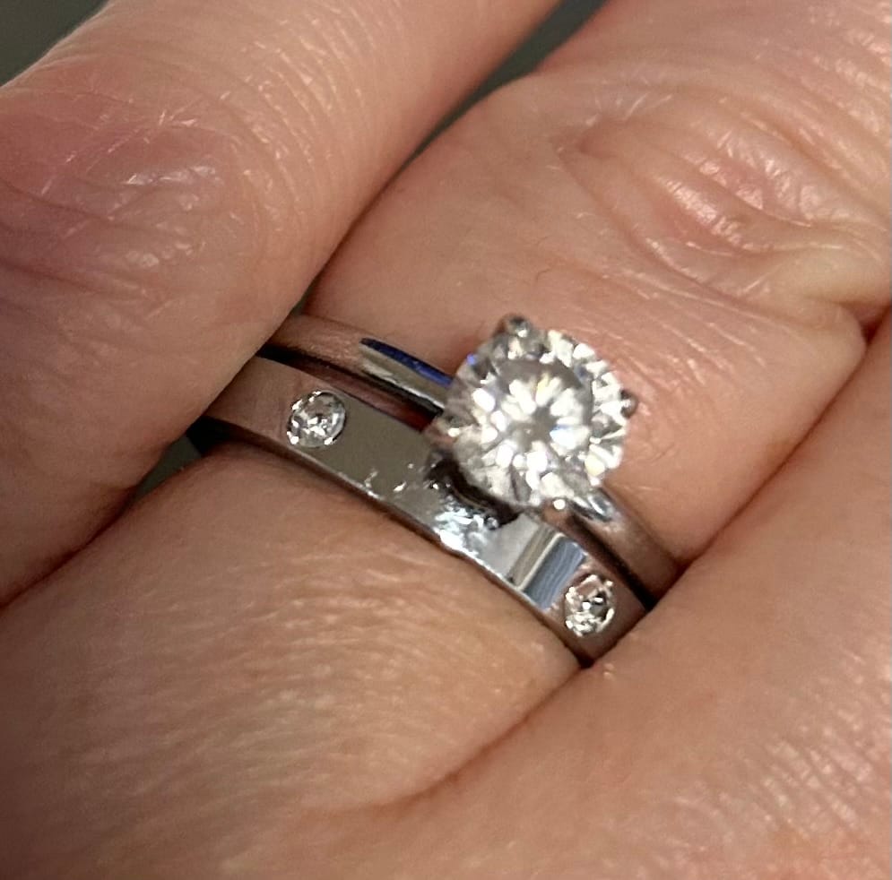 Customer photo review of Eternity Stacking Ring