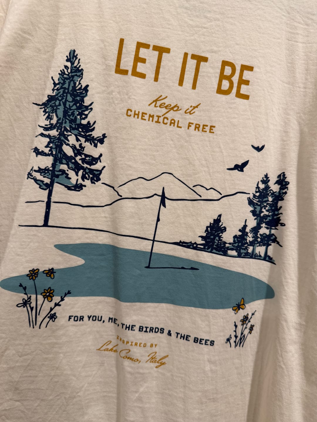 Customer photo review of Bogey Let It Bee Organic Heavyweight T-Shirt