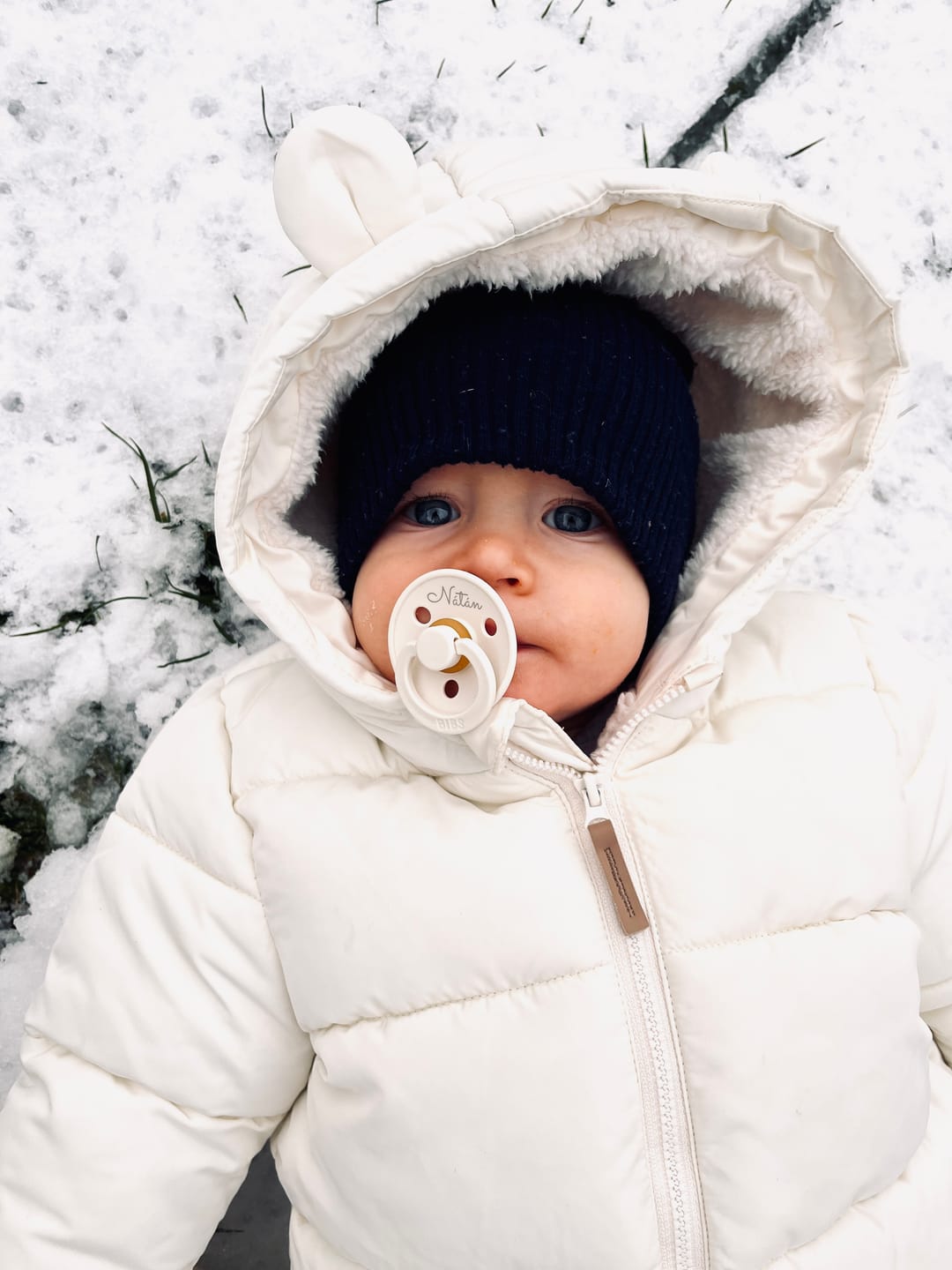 Customer photo review of Névre szóló BIBS Colour cumi - krémfehér