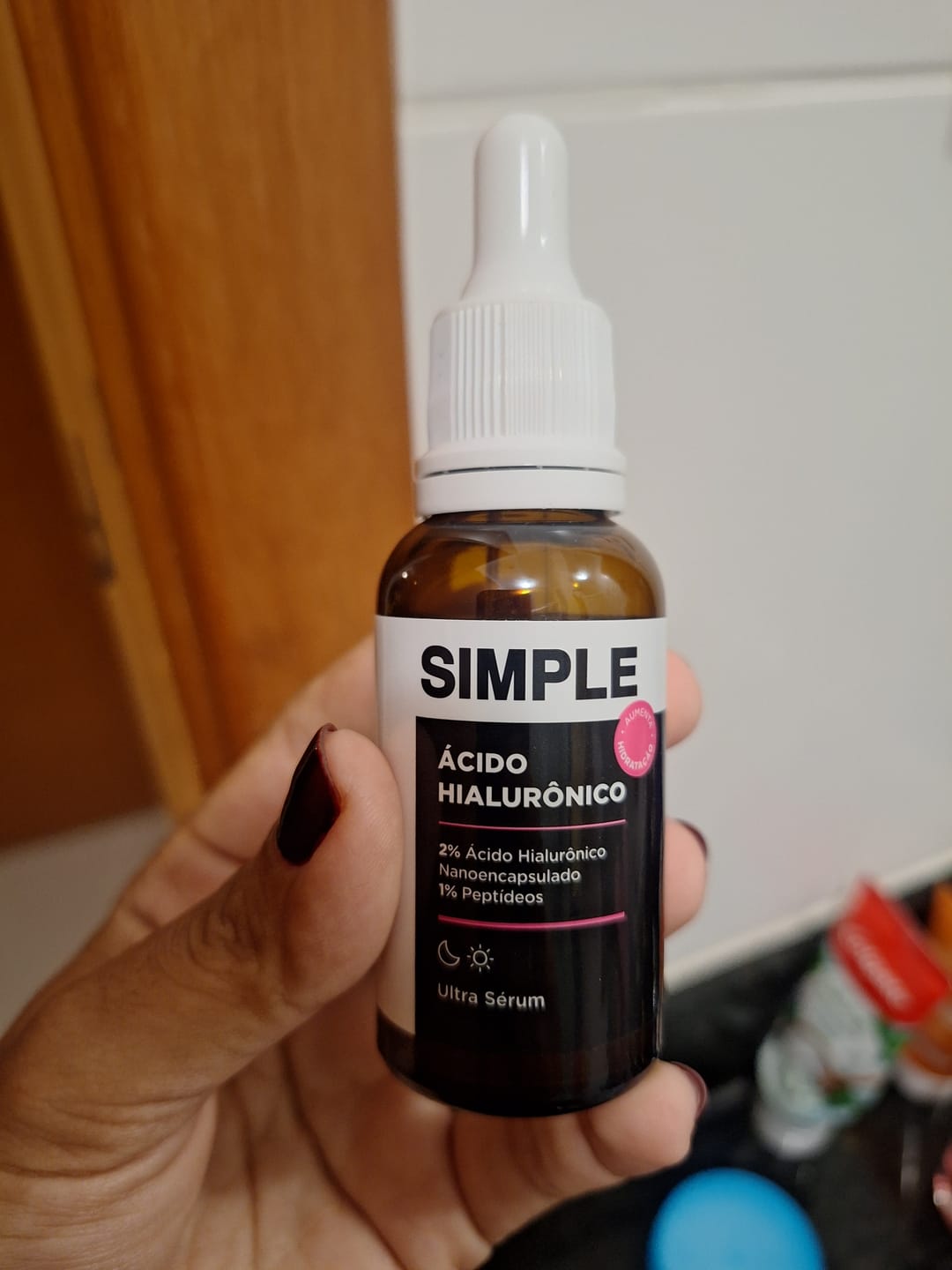 Customer photo review of Ultra Sérum Ácido Hialurônico