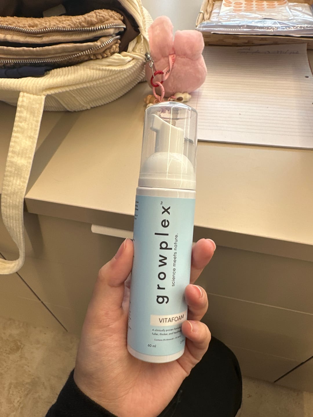 Customer photo review of VITAFOAM ™ Hair Growth Formula