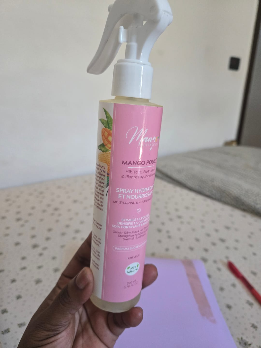 Customer photo review of Spray Hydratant et nourrissant - MANGO POUSS