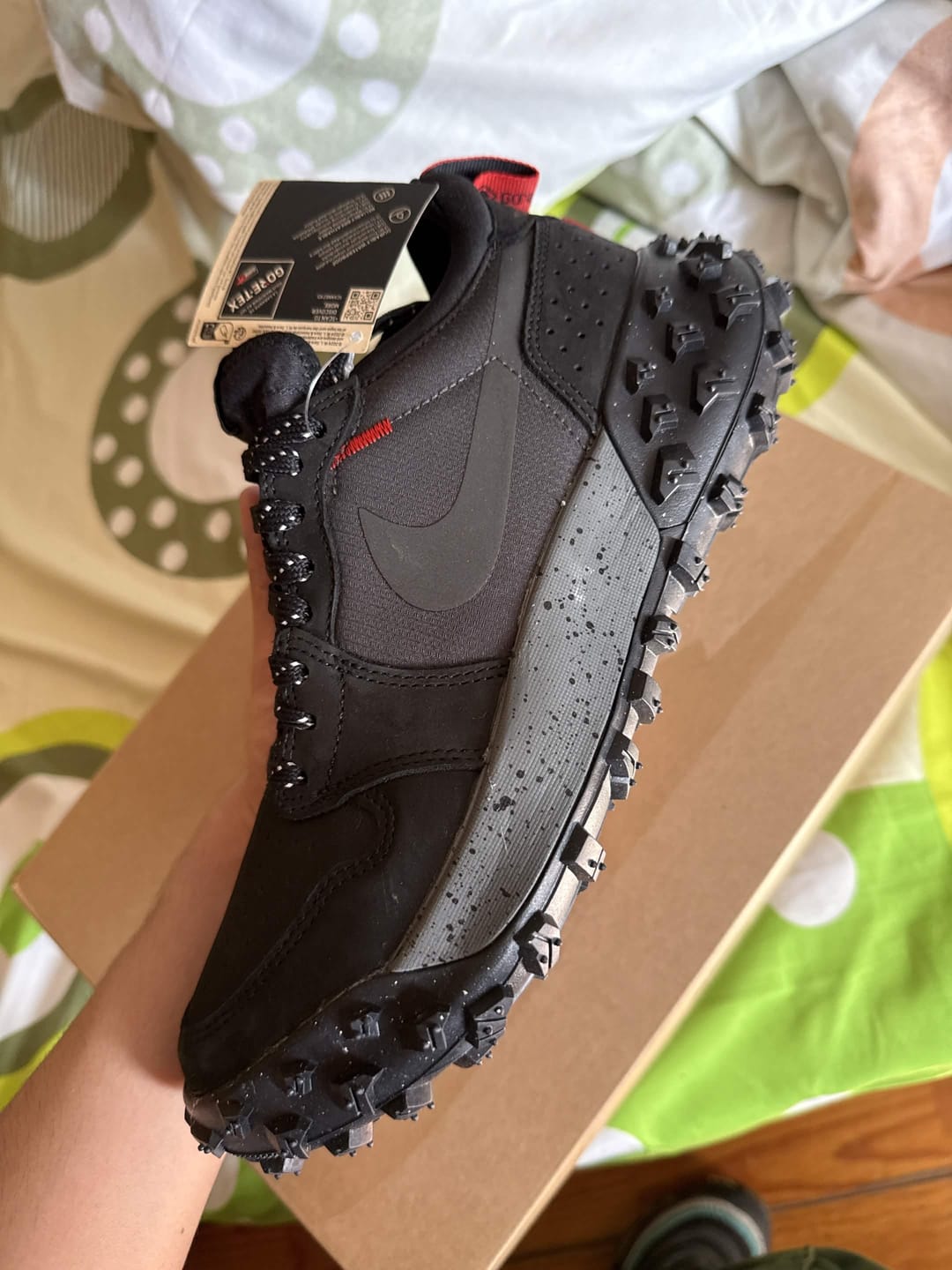 Customer photo review of Jordan 1 Element Low A/T Black & Iron Grey