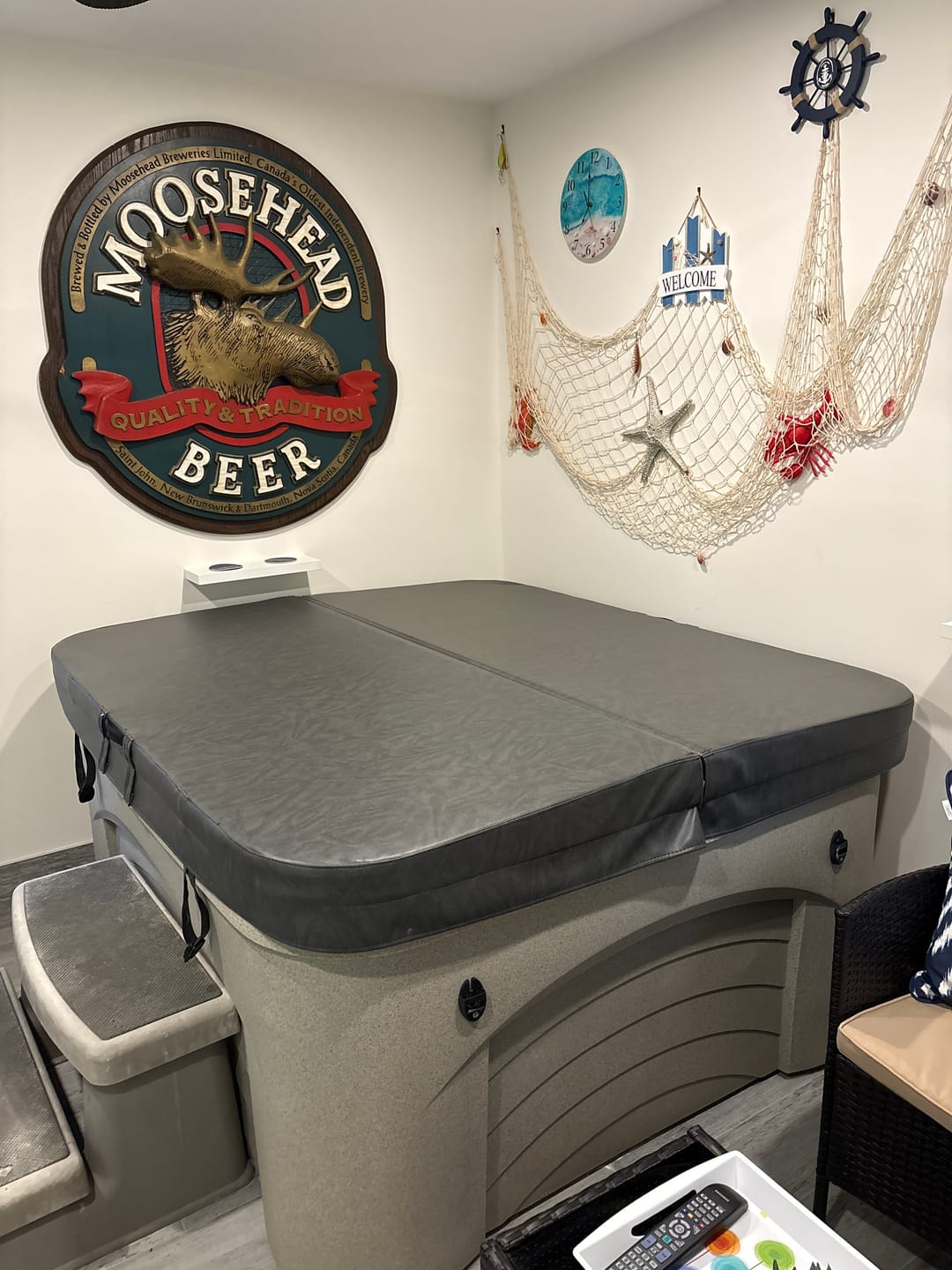 Customer photo review of Custom Hot Tub Cover - Perfect Fit for Your Spa