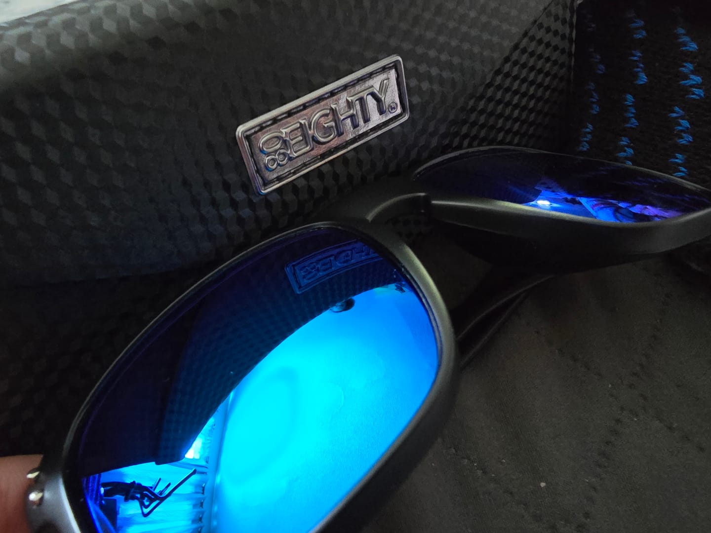 Customer photo review of 80Eighty® Polarized Sunglasses - Blue Chrome