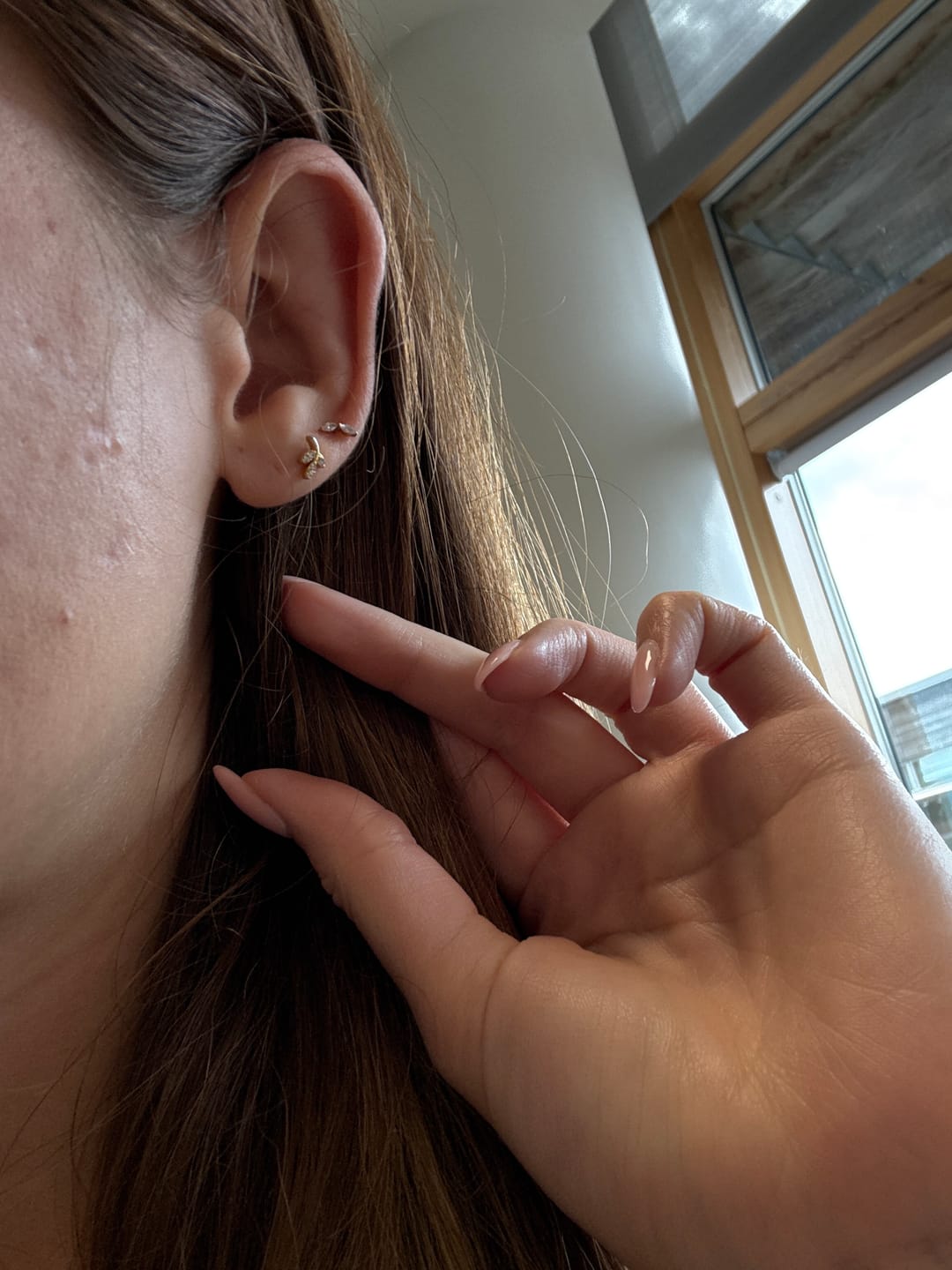 Customer photo review of Gilded leaf flatback Gold