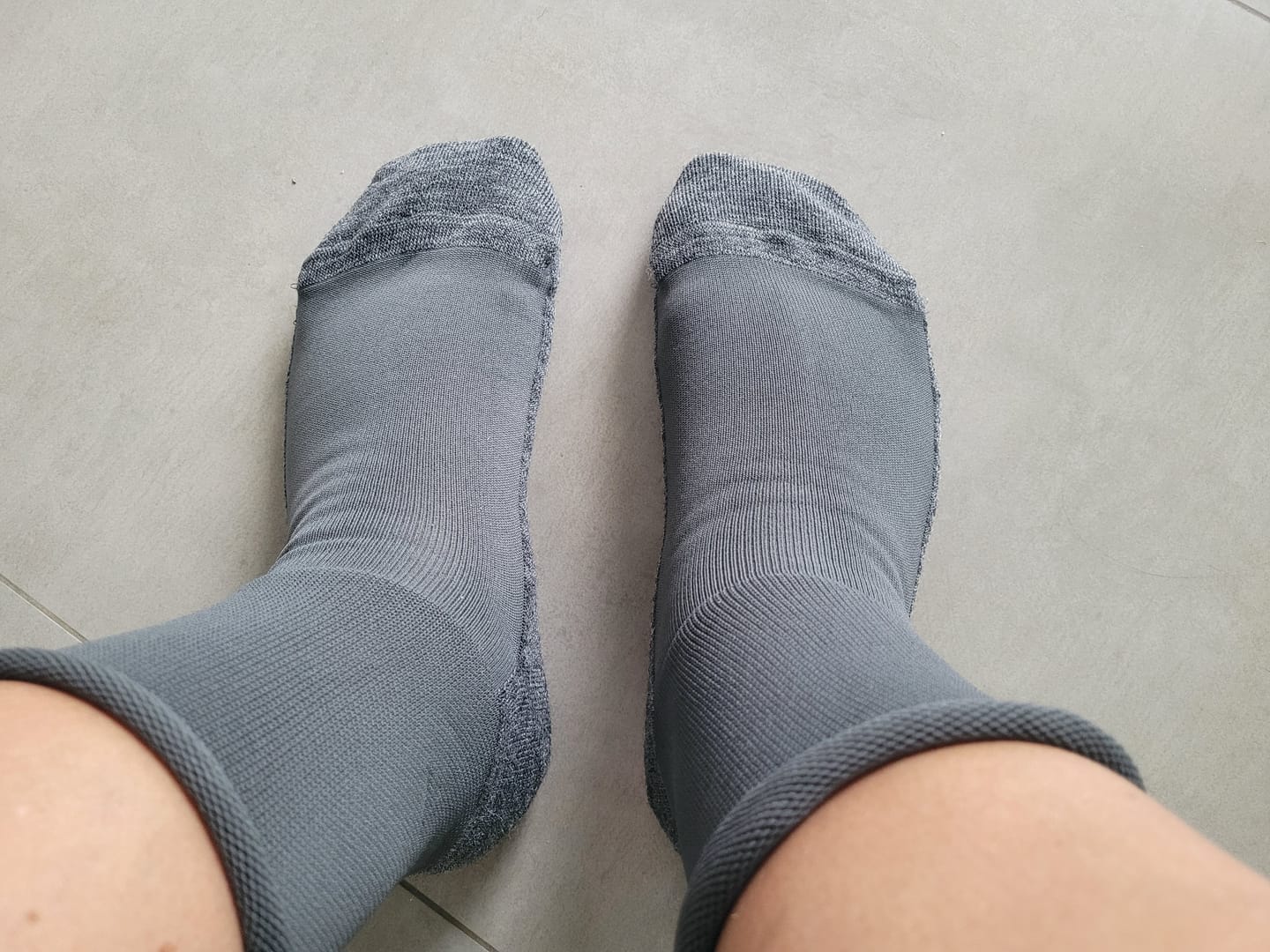 Customer photo review of Venensocken Merino mit Rollrand