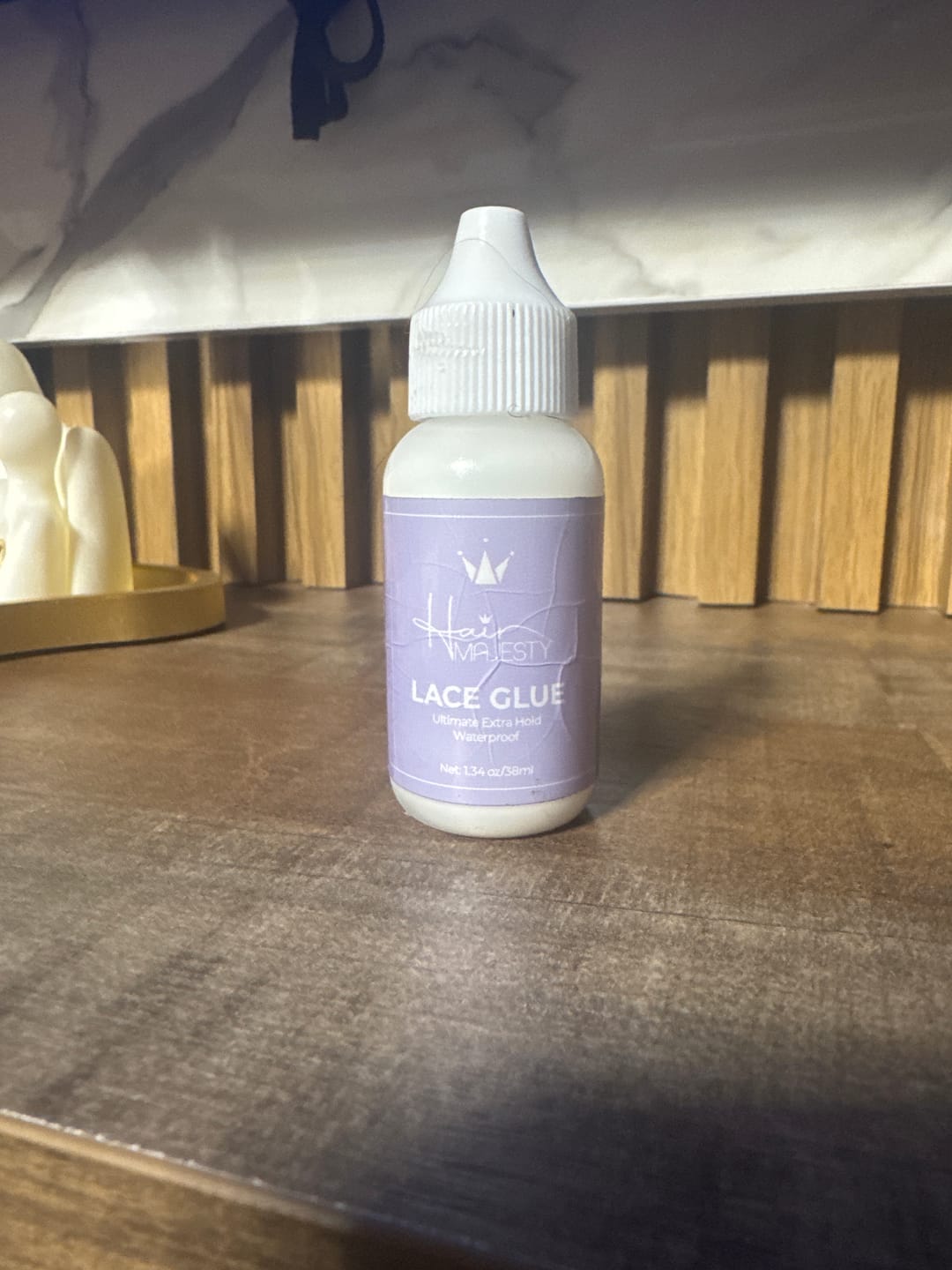 Customer photo review of Ultimate Extra Hold Lace Glue (Waterproof, Invisible Bond)