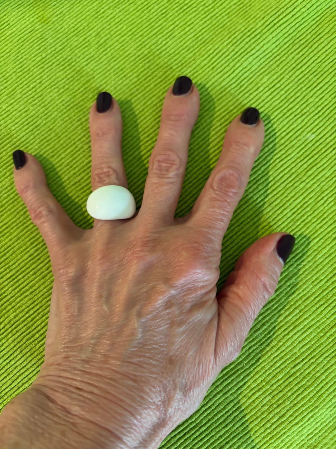 Customer photo review of Lava Drop SS Enamel Ring