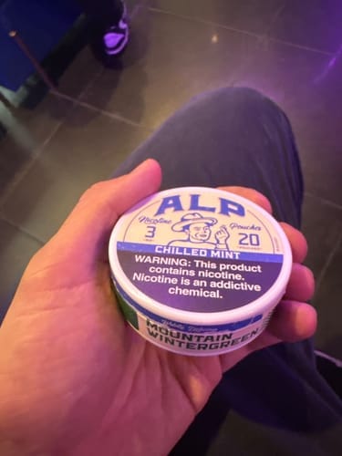 Customer photo review of Chilled Mint Nicotine Pouches