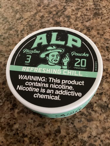 Customer photo review of Chilled Mint Nicotine Pouches