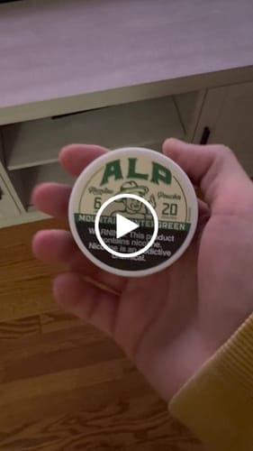 Customer photo review of Mountain Wintergreen Nicotine Pouches