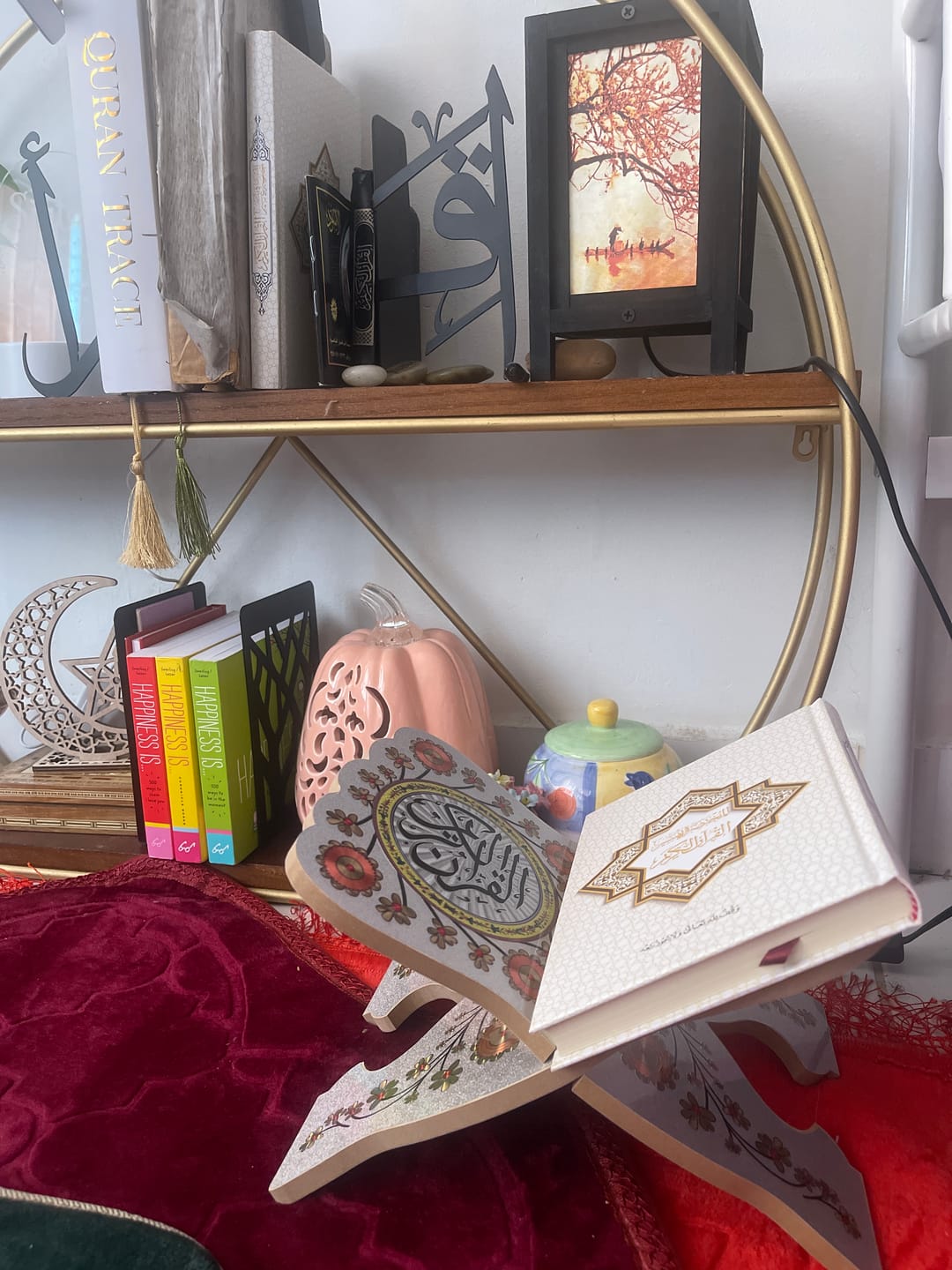Customer photo review of Mushaf Holder in Wood, Stand for Quran
