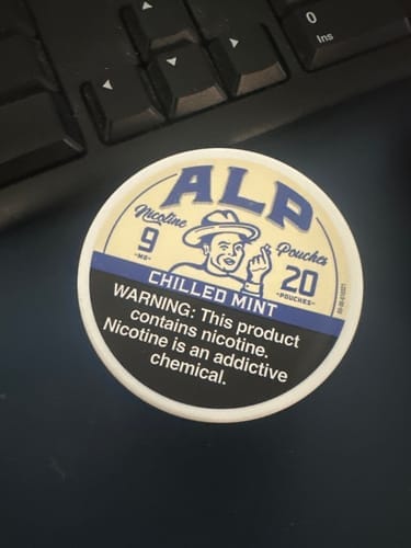 Customer photo review of Chilled Mint Nicotine Pouches