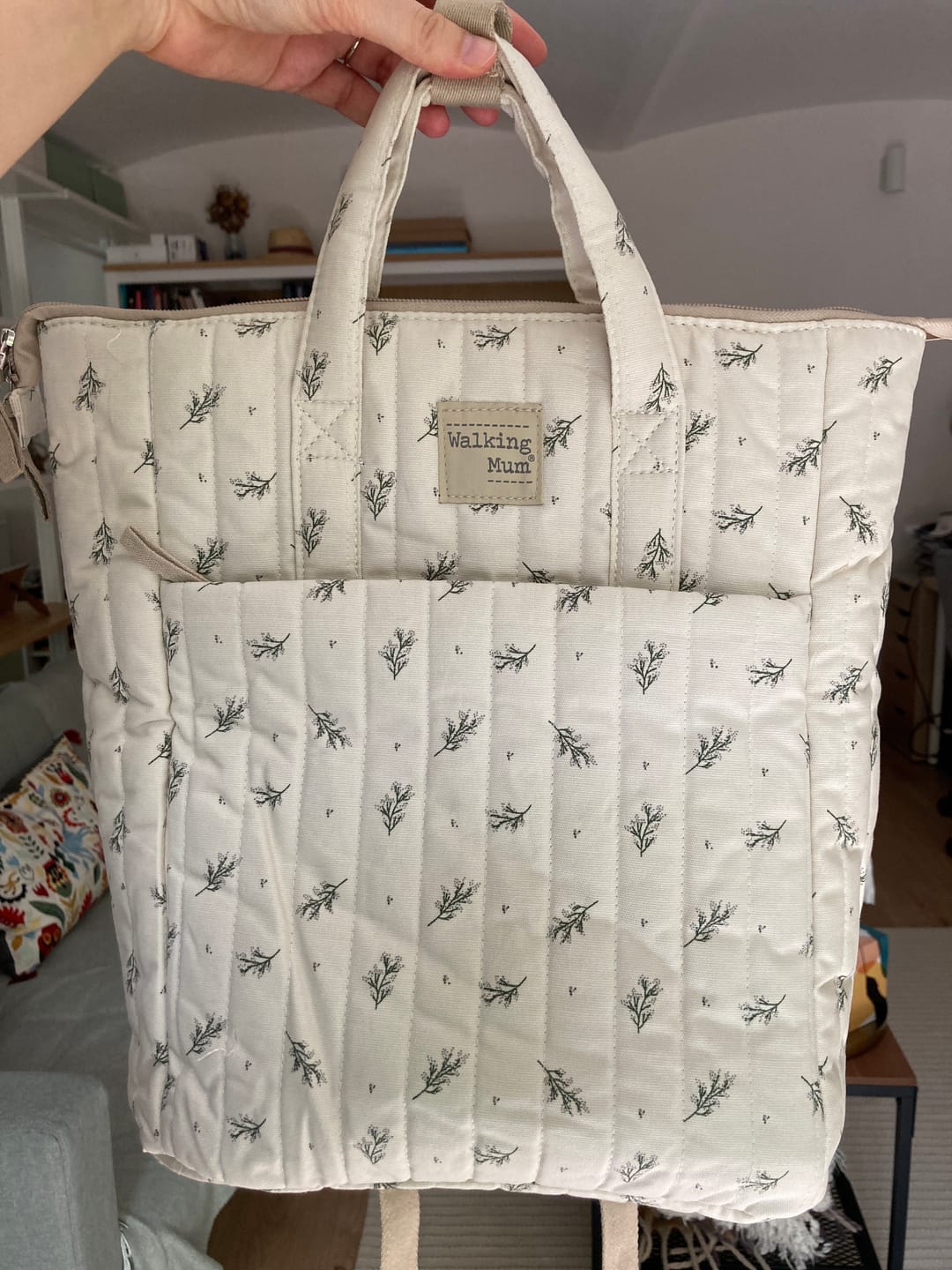 Customer photo review of Pelenkázó hátizsák - Mimóza (Zöld)