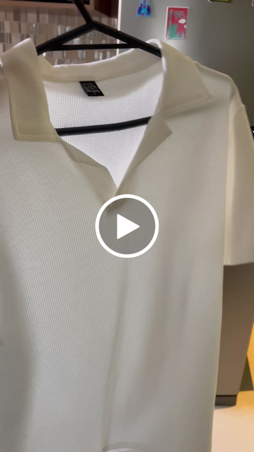 Customer video review of Camisa Polo Italiana Tricot Branca