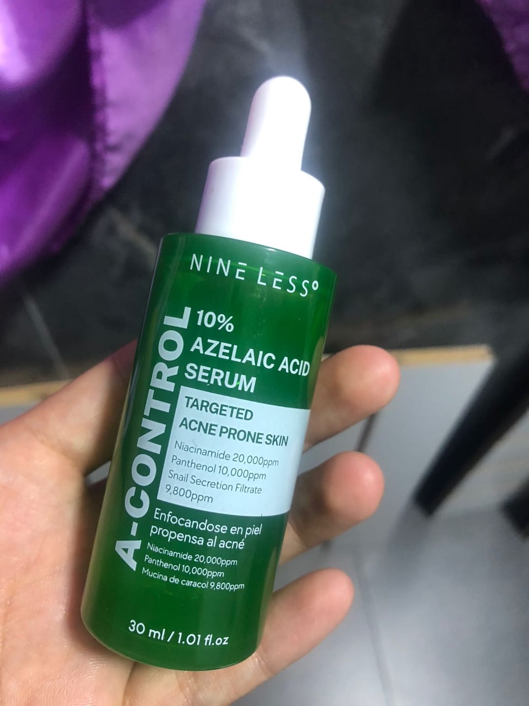 Customer photo review of A-Control 10% Azelaic Acid Serum