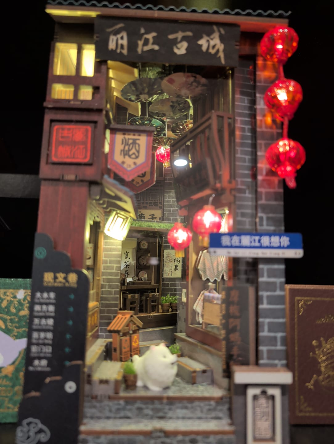 Customer photo review of Lijiang Ancient Town Book Nook Kit