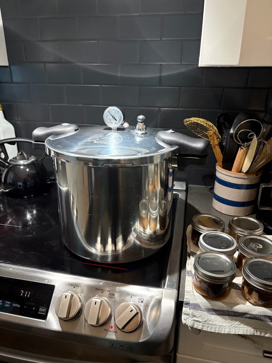 Customer photo review of THE TANKER™ 23 Quart Pressure Canner & Cooker by Denali