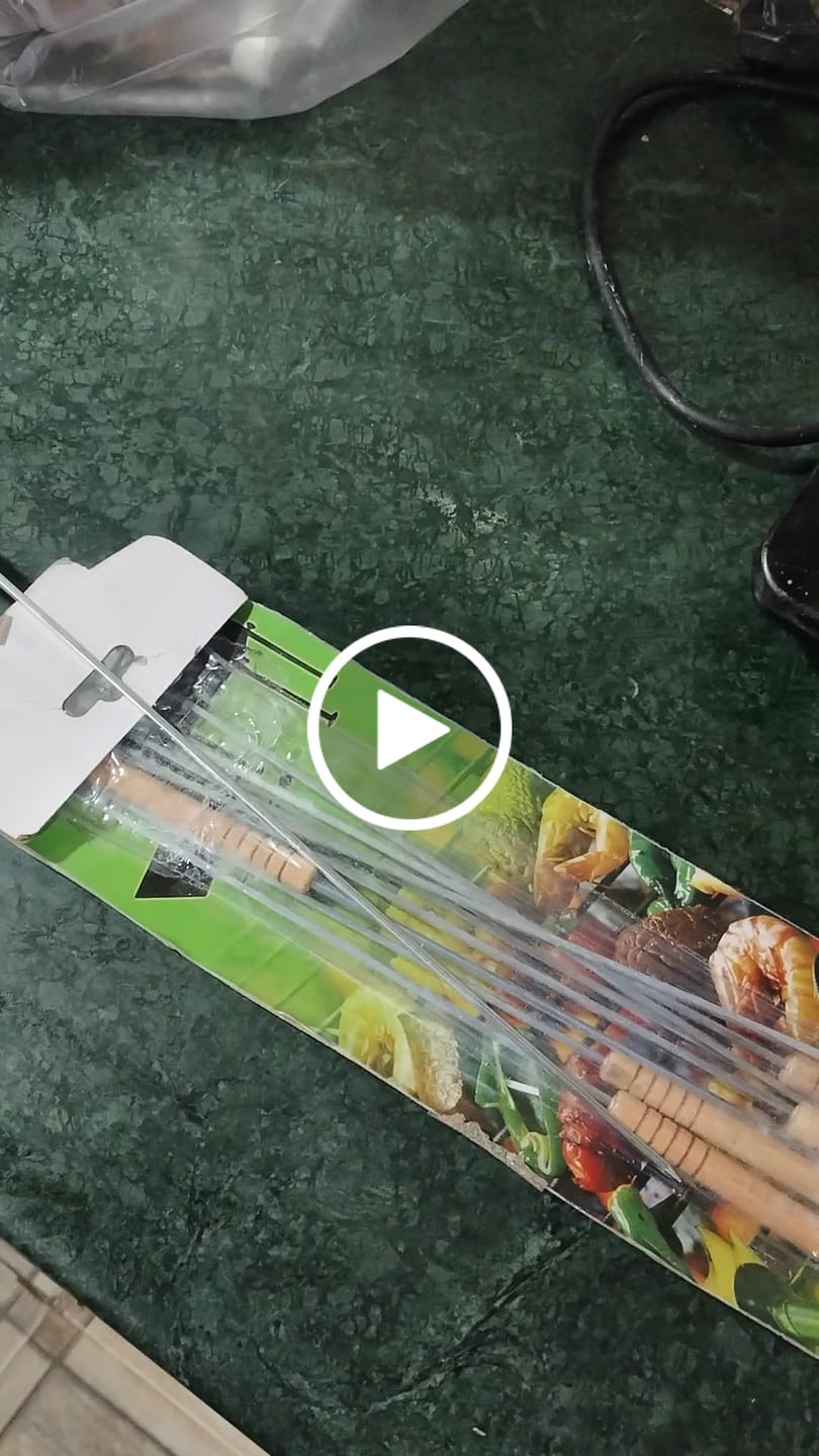 Customer video review of BBQ Skewer Set (10-pieces)