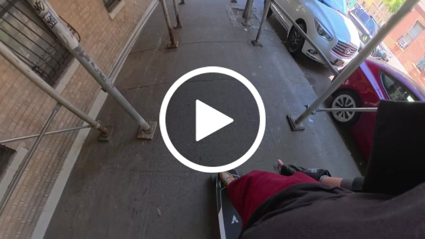Customer video review of Acedeck® Stella Blizzard-Most Powerful Portable Electric Skateboard & Shortboard