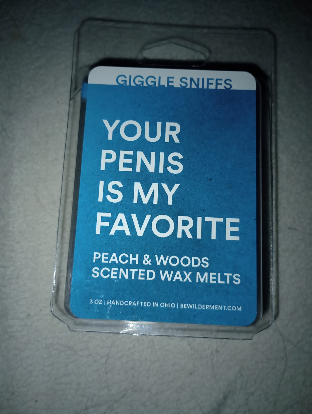 Customer photo review of Your Penis is my Favorite Wax Melts