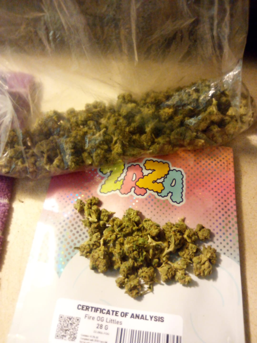Customer photo review of Fire OG - 28 Grams Littles - Indica