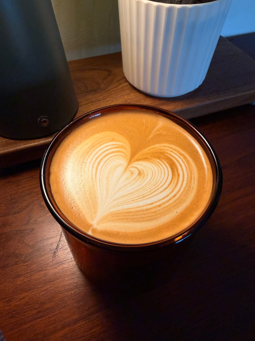 Customer photo review of FLUR Latte Glasses