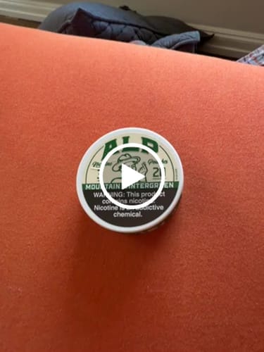 Customer photo review of Mountain Wintergreen Nicotine Pouches