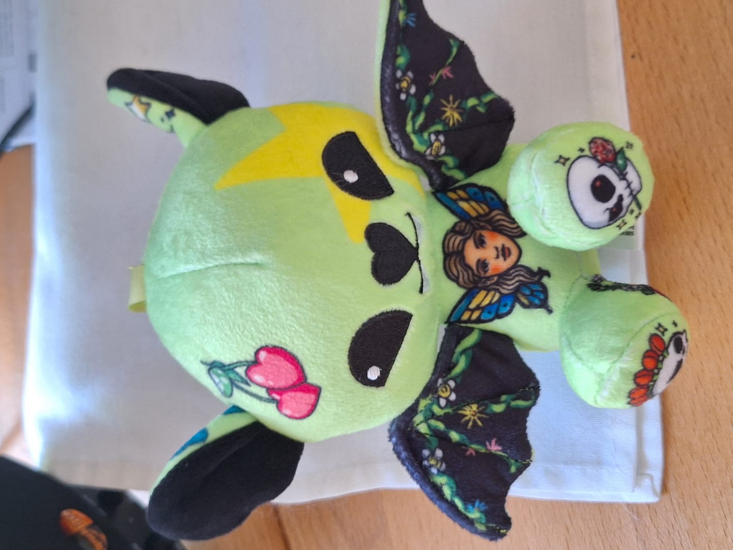 Customer photo review of Minty the Bat Plushie