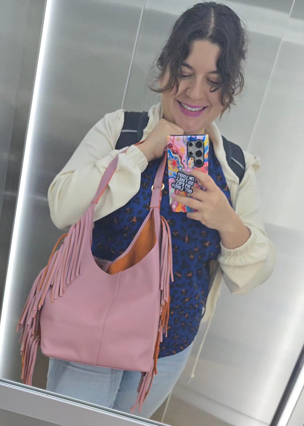 Customer photo review of Boho Lila Flecos