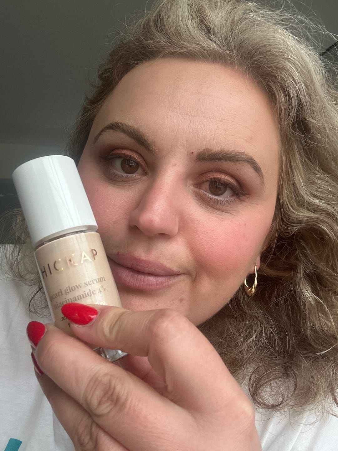 Customer photo review of Pearl Glow Serum